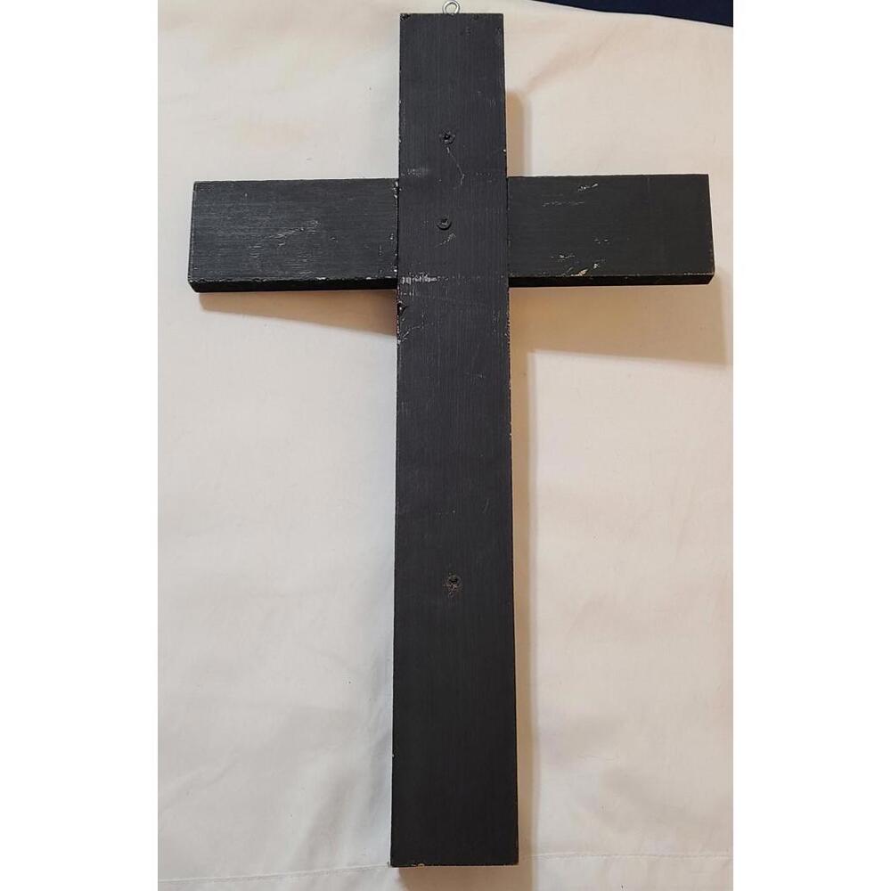 New Jesus Christ Calvary Crucifix INRI Cross Wood Wall Hanging 17.5" Catholic MX - Picture 2 of 3